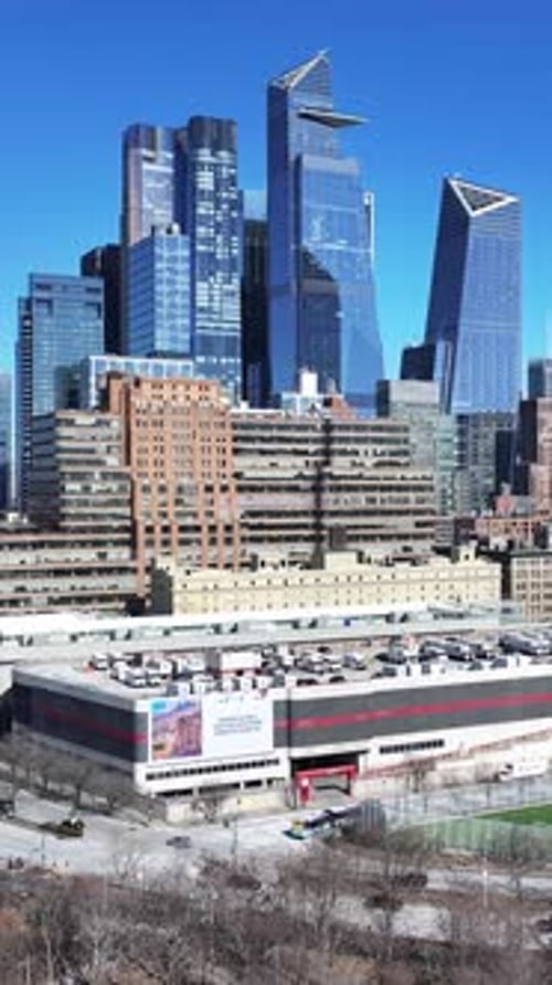 New York Skyline At Manhattan In New York United States.