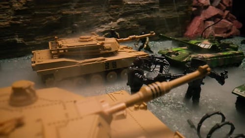 Battlefield Soldiers And Tanks