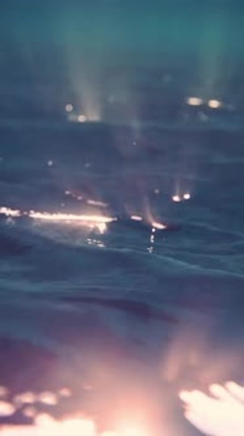 A Crystal Clear Water Glowing And Reflecting The Solar Light In A Fantasy Style from a Mysterious Pl