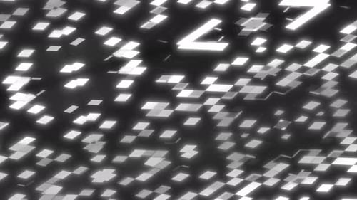 Neon-Animation mit abstrakten Rechtecken