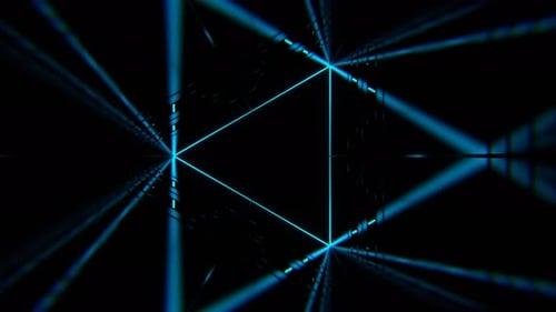 Pink And Blue Super Cool Neon Futuristic Flashing Tunnel Background Vj Loop In 4K