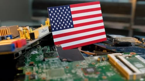 Printed Circuit Boards with United States Flag
