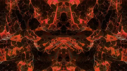 Liquid Meta Red Abstract Background