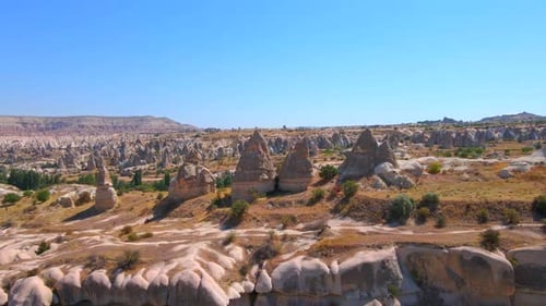 In This Mesmerizing Aerial Stock Video We Traverse Love Valley Cappadocia Turkey Where Nature's