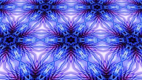 Vibrant Psychedelic Abstract Kaleidoscope Pattern Motion Background