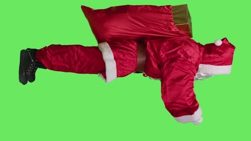 Vertical Video Profile of Negative Santa Shows Thumbs Down