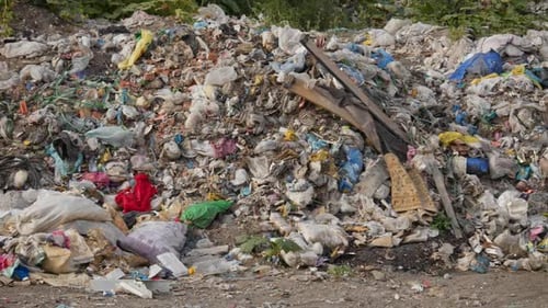 Massive Piles of Garbage and Waste Products