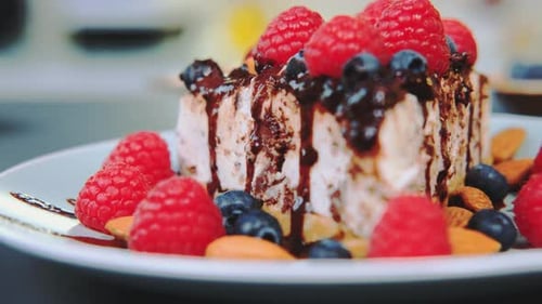 Close Up of a Slice of Delicious Cake