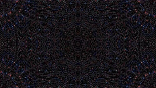 Abstract background moving stripes and flashing with shining light dots. Animation with circles