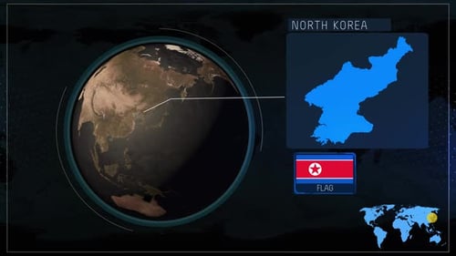Nordkorea-Karte