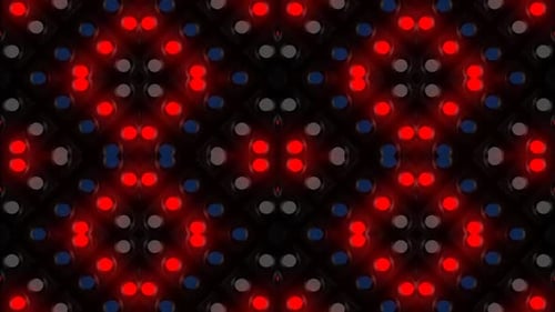 Las luces azules y rojas brillantes dinámicas parpadean en un patrón rítmico