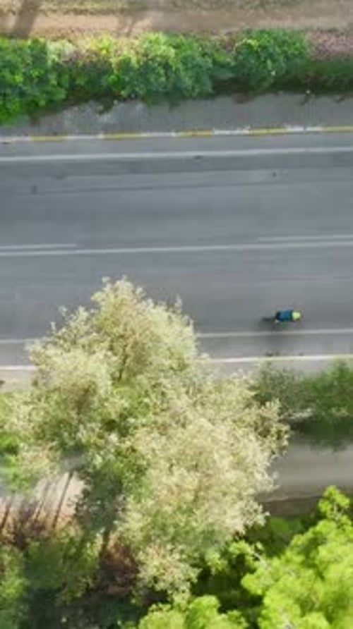 Spectacle Vidéo Cinématique Vertical : Vue aérienne du Triathlon à Belek, Turquie