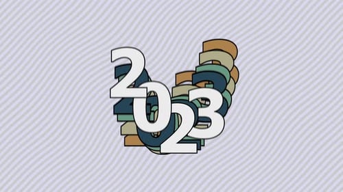 Rhythmic Layered 2023 Year Animation