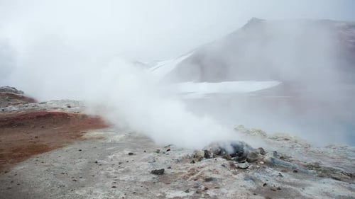 Geothermisches Gebiet in Island Natur Vulkanische Aktivität