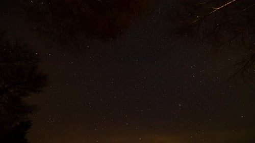 Starry Night Sky Time Lapse with Clouds