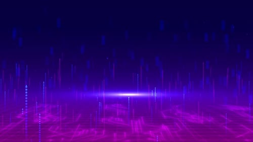 Futuristic Background of Digital Cyberspace Particles Data Network Connections Abstract Technology