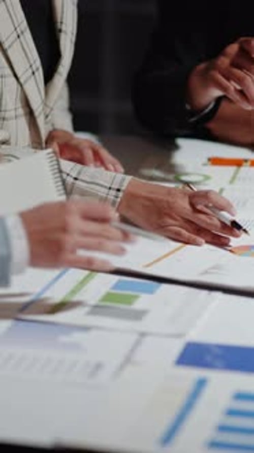 Group of teamwork businessman working and brainstorming in office