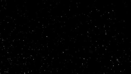 Abstract Particles Floating on Black Background