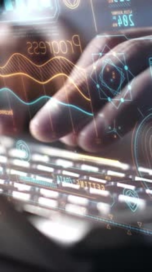 Abstract Infographics in Augmented Reality and Laptop Typing