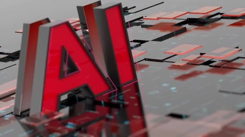 3D AI Technology Title Reveal