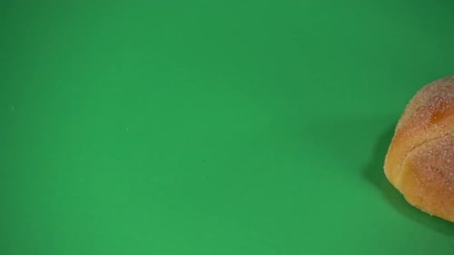Pan de Muerto on Green Screen Background