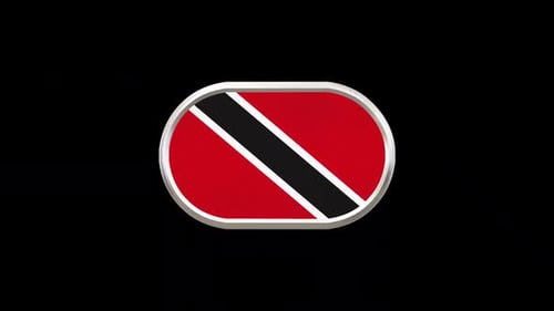Trinidad and Tobago Flag 3D Spinning Animation
