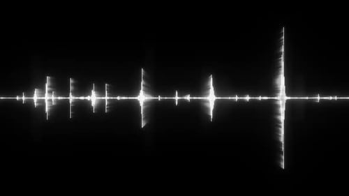 HD Digital Audio Waveform and Equalizer Display Background
