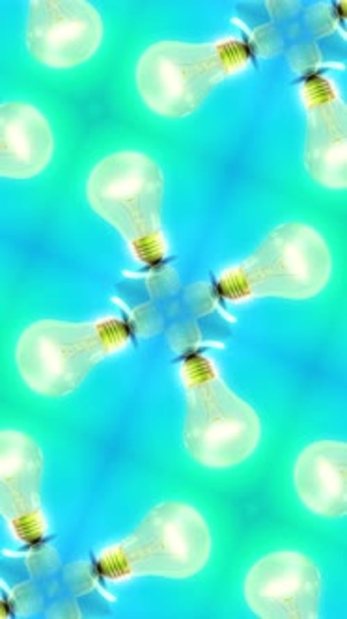 Lightbulb Abstract Background Loop 09
