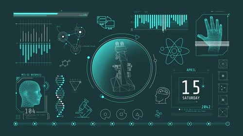 Animation of Biomedical Research Infographics on Alpha Channel