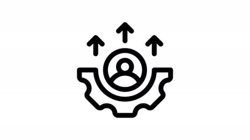 animación de iconos de línea de mejora