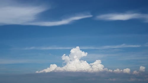 Moving Clouds and blue sky Timelapse