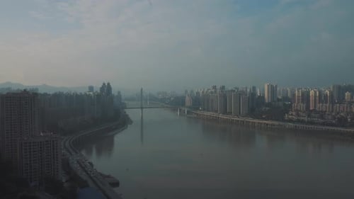 Shimen Bridge in the distance