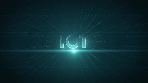 Iot 4 K Digitaler Datentext