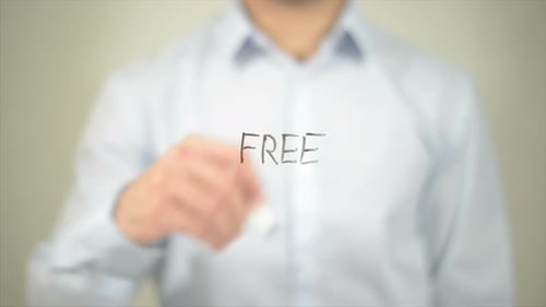 Writing the word FREE on Glass Surface