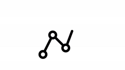 Corporate Financial Growth Line Graph Animation