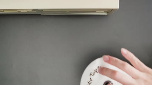 Using CD Circle Disk Closeup