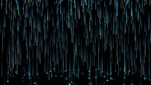 Fondo de lluvia de partículas digitales coloridas Loop V4