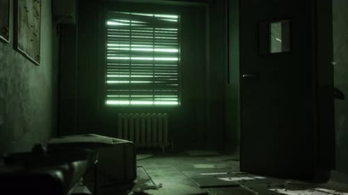 Interior of Hospital in Pripyat Abandoned City in Chernobyl