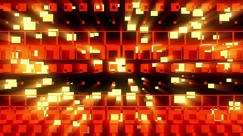 VJ Red Dynamische abstrakte geometrische Welle