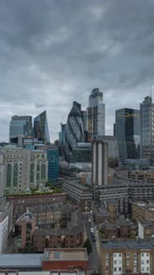 City of London Skyscraper Skyline Vertical