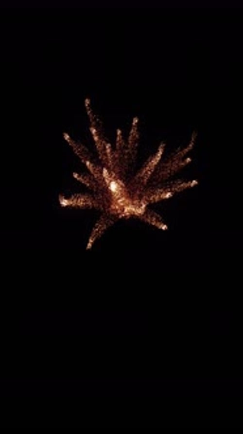 Abstract Fiery Particle Burst Explosion Effect Animation