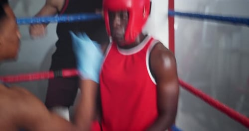 Boxer Receives Treatment in the Ring