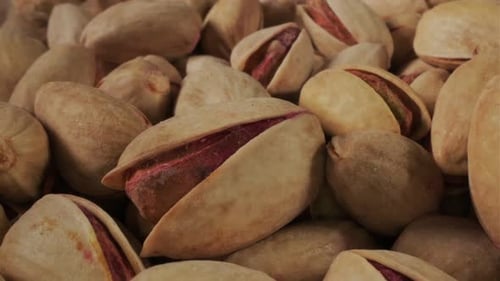 Pistachios Macro Close Up View
