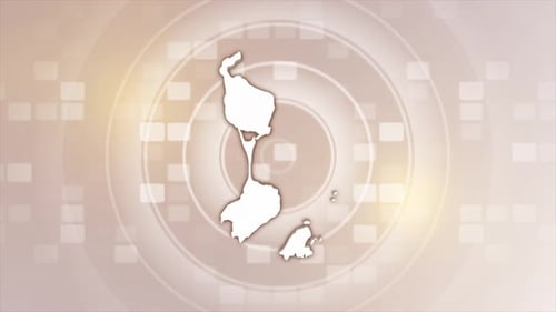 Animated Map Drawing Reveal on Abstract Grid Background