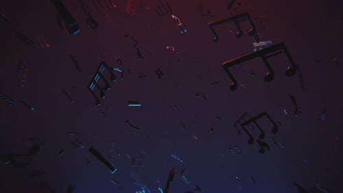 Musical Notes Background Loop