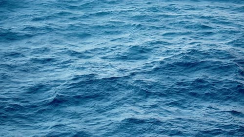 Serene Ocean Waves in Vivid Captivating Blue Tones and Hues