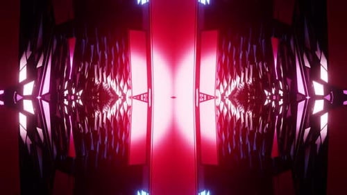 Newest Party Pinky With Blue Glare Kaleidoscope Vj Loop Background