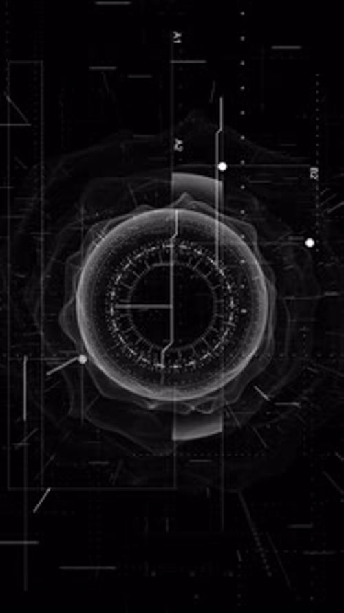 Elementos
futuristas tecnológicos abstractos del Circle HUD digital. Fondo de elementos circulares de ciencia ficción
hecho