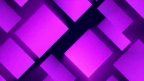 Purple patterns futuristic energy glowing from rectangles and squares background