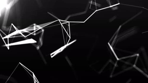 Abstract Technology Network Lines and Points Motion Graphic